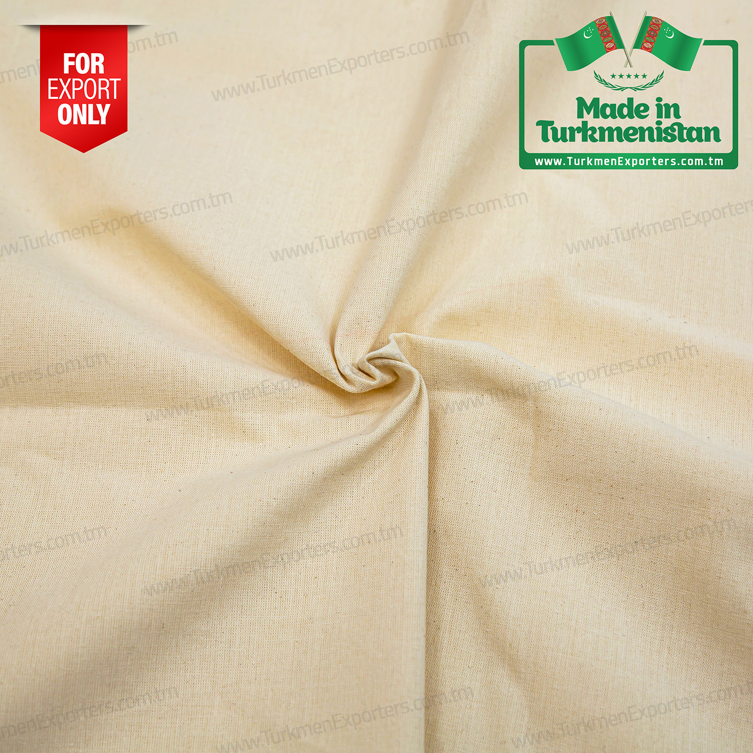Суровая неокрашенная ткань Кретон | Бабадайханский Текстильный Комплекс