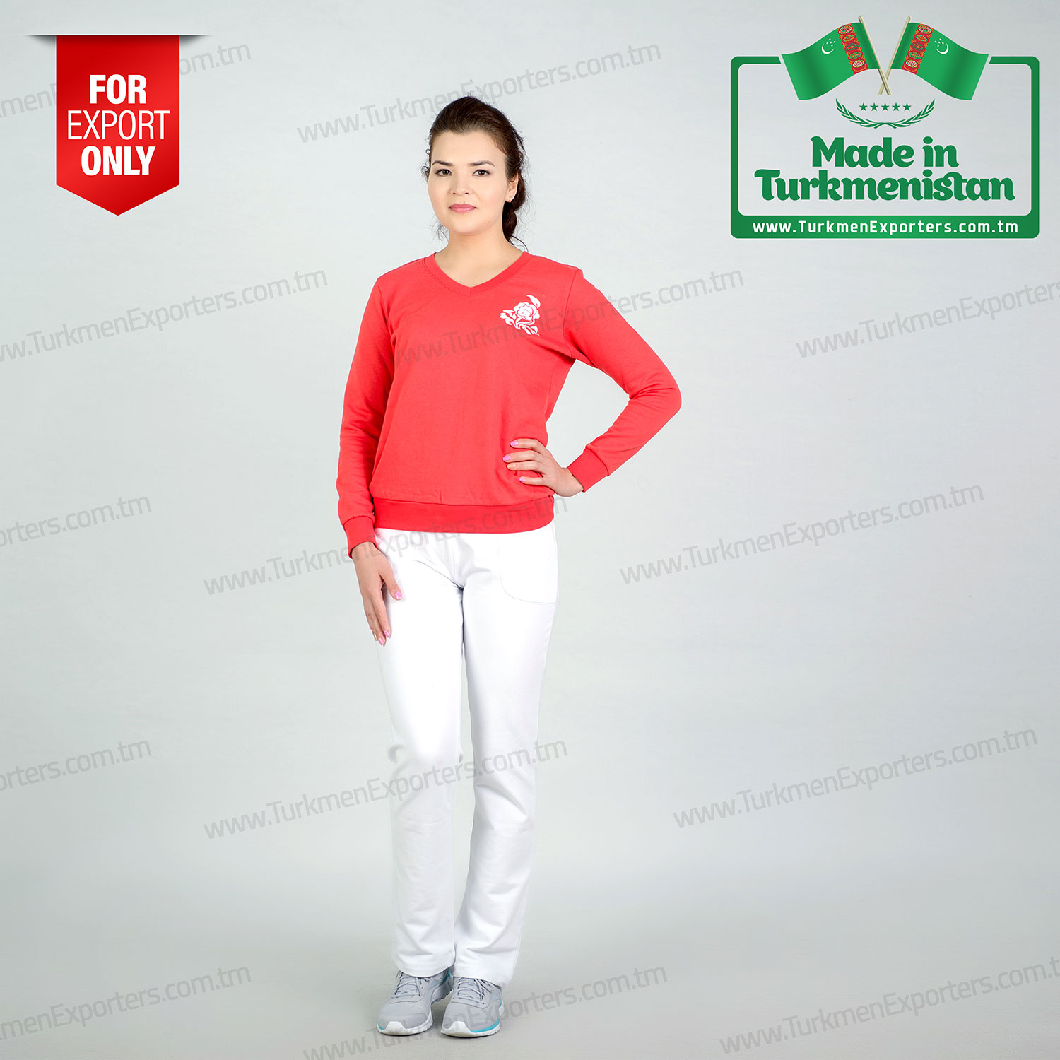 Bayan triko giysileri Türkmenistan ürünü | Türkmenistan kahramanı Atamurat Niyazov adında tekstil kompleksi