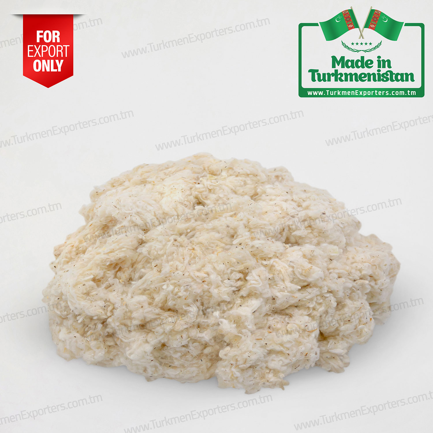 Cleaned cotton wastes wholesale from Turkmenistan | Turkmen Export Trading Services Company
