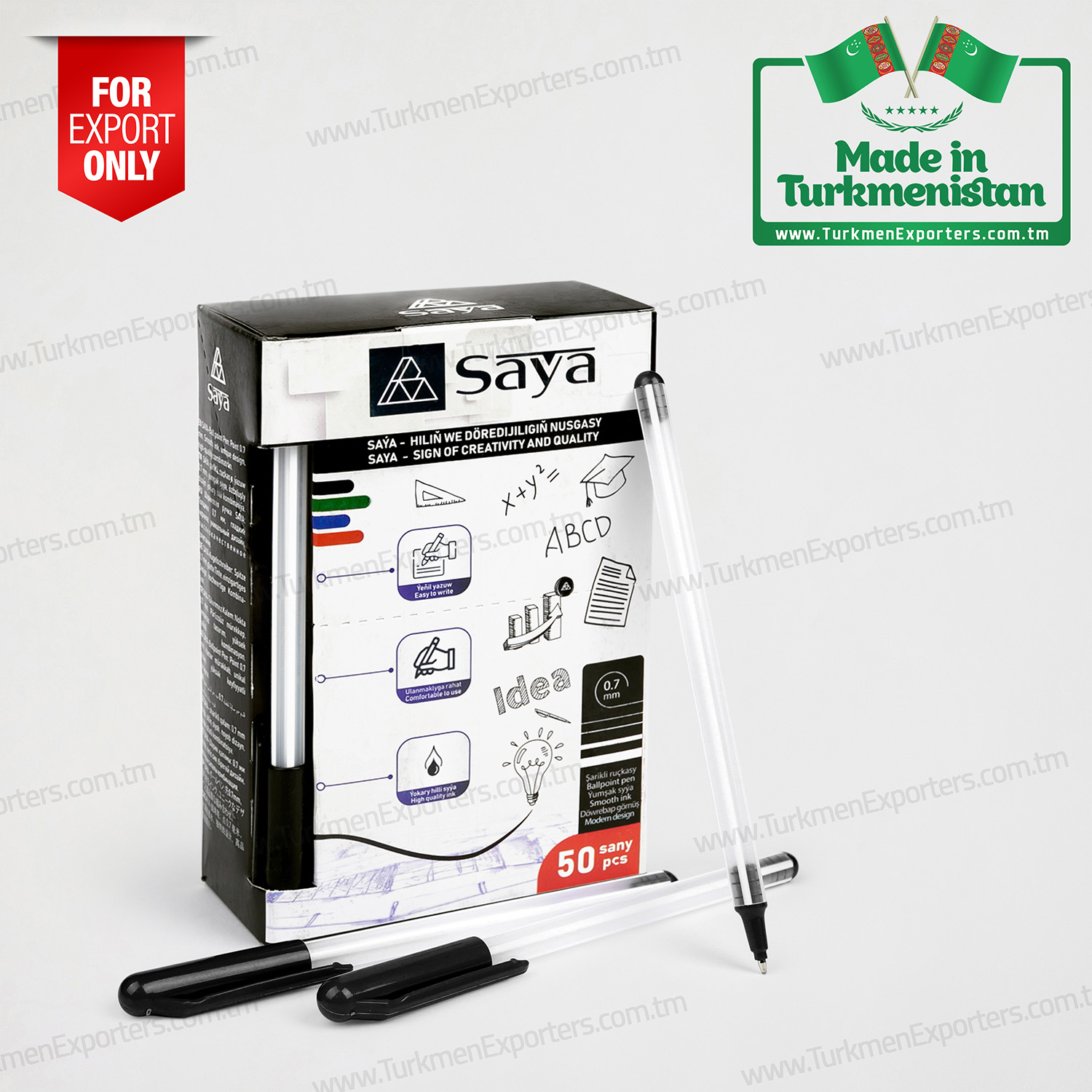 Ballpoint pen in Turkmenistan wholesale for export | Dowrebap Hil individual enterprise