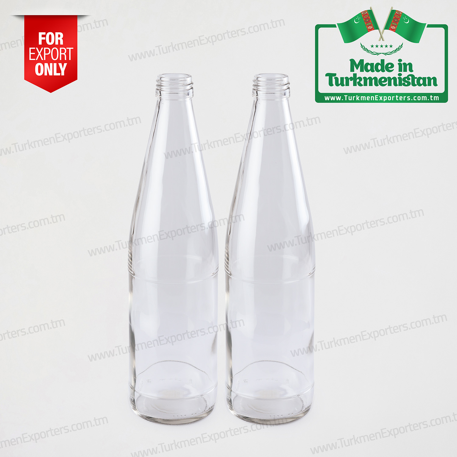 Бутылки стеклянные оптом из Туркменистана | Предприятие Туркмен Айна Онумлери